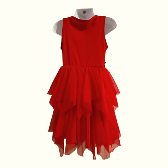Cat and Jack Red Sequined Girls Dress - Picture 4 of 5